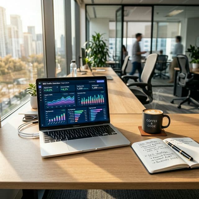 Perase SEO Team at corporate desk